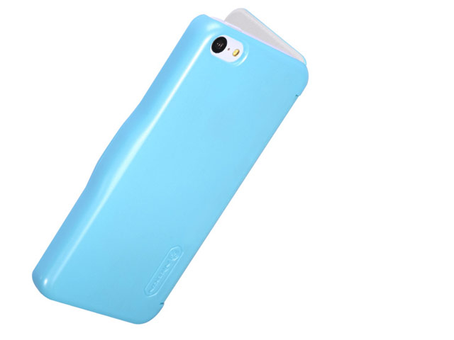 Чехол Nillkin Side leather case для Apple iPhone 5C (голубой, кожанный)