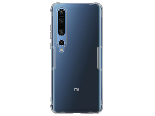 Чехол Nillkin Nature case для Xiaomi Mi 10 pro (серый, гелевый)