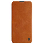 Чехол Nillkin Qin leather case для Huawei P40 pro (коричневый, кожаный)