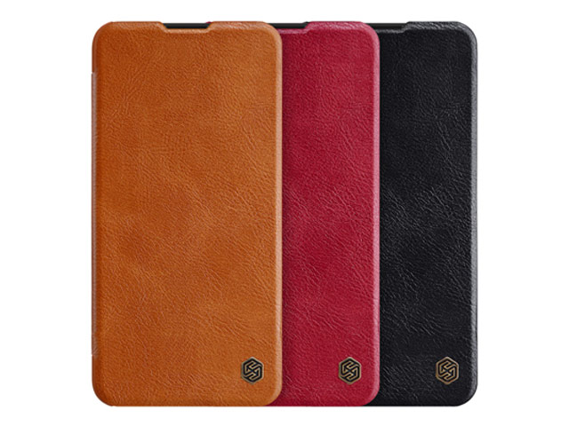 Чехол Nillkin Qin leather case для Huawei P40 pro (коричневый, кожаный)