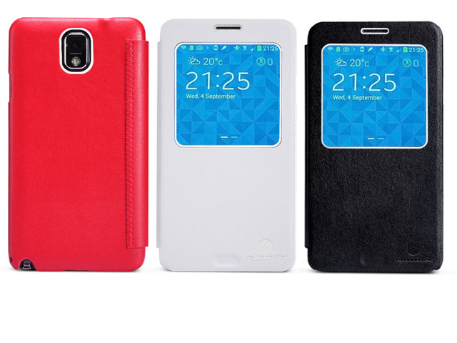 Чехол Nillkin Side leather case для Samsung Galaxy Note 3 N9000 (белый, кожанный)