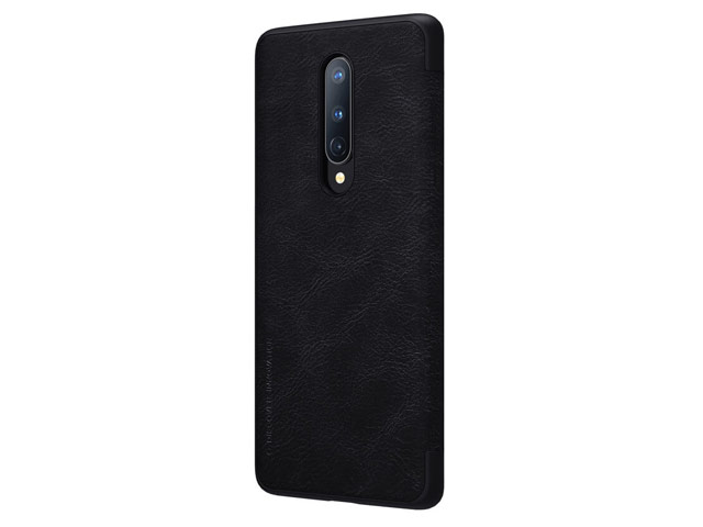 Чехол Nillkin Qin leather case для OnePlus 8 (черный, кожаный)