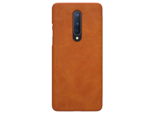 Чехол Nillkin Qin leather case для OnePlus 8 (коричневый, кожаный)