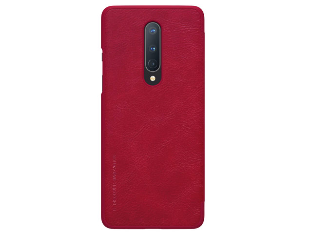 Чехол Nillkin Qin leather case для OnePlus 8 (красный, кожаный)