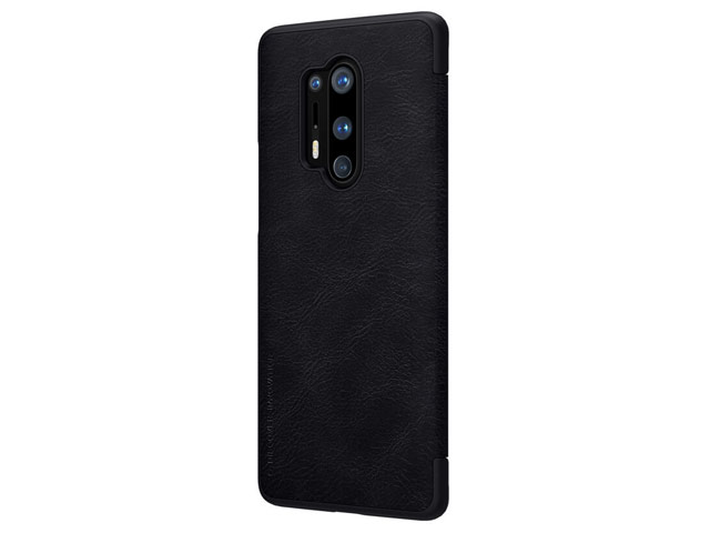 Чехол Nillkin Qin leather case для OnePlus 8 pro (черный, кожаный)
