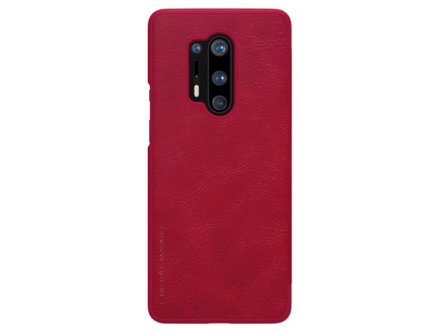 Чехол Nillkin Qin leather case для OnePlus 8 pro (красный, кожаный)