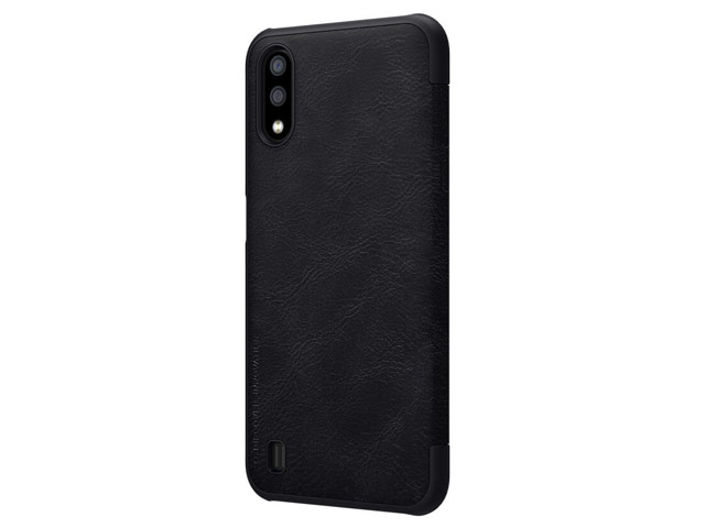 Чехол Nillkin Qin leather case для Samsung Galaxy A01 (черный, кожаный)