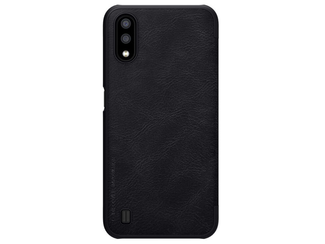 Чехол Nillkin Qin leather case для Samsung Galaxy A01 (черный, кожаный)