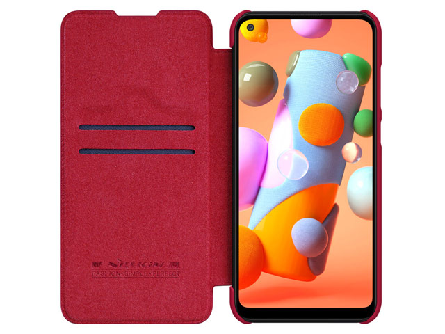 Чехол Nillkin Qin leather case для Samsung Galaxy A11 (красный, кожаный)