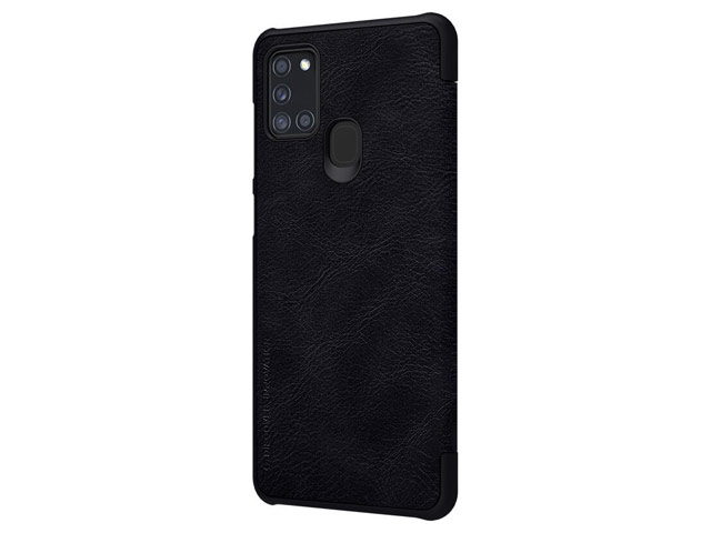 Чехол Nillkin Qin leather case для Samsung Galaxy A21s (черный, кожаный)