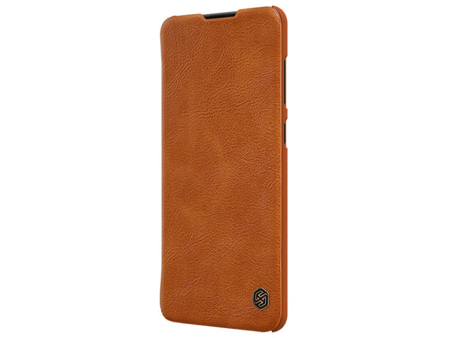 Чехол Nillkin Qin leather case для Samsung Galaxy A21s (коричневый, кожаный)