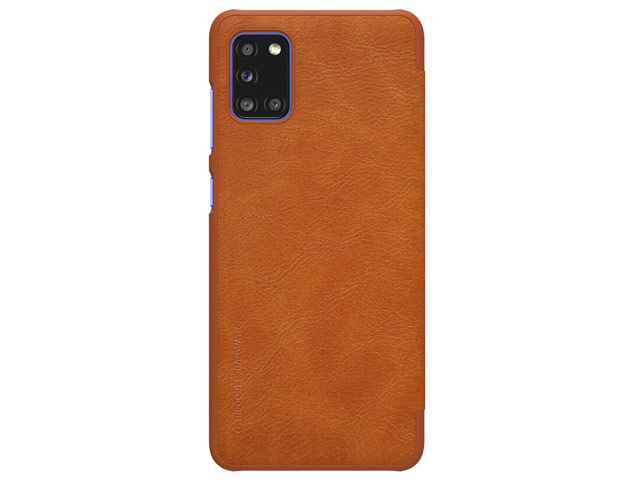 Чехол Nillkin Qin leather case для Samsung Galaxy A31 (коричневый, кожаный)