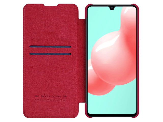 Чехол Nillkin Qin leather case для Samsung Galaxy A41 (красный, кожаный)