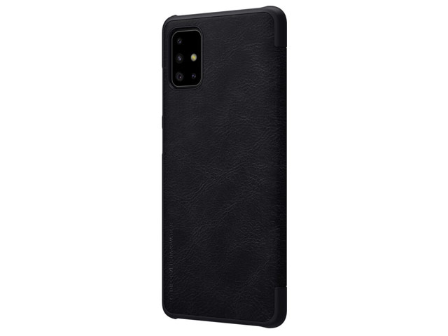 Чехол Nillkin Qin leather case для Samsung Galaxy A51 (черный, кожаный)