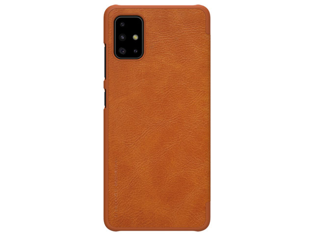 Чехол Nillkin Qin leather case для Samsung Galaxy A51 (коричневый, кожаный)