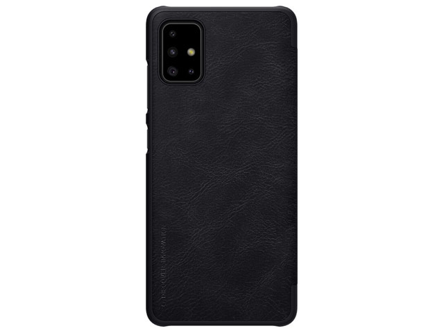 Чехол Nillkin Qin leather case для Samsung Galaxy A71 (черный, кожаный)
