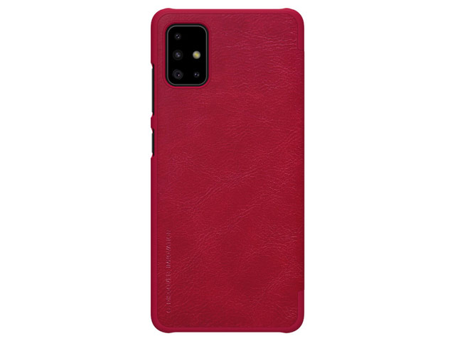 Чехол Nillkin Qin leather case для Samsung Galaxy A71 (красный, кожаный)