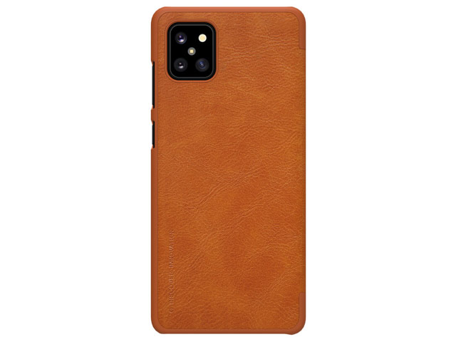 Чехол Nillkin Qin leather case для Samsung Galaxy Note 10 lite (коричневый, кожаный)