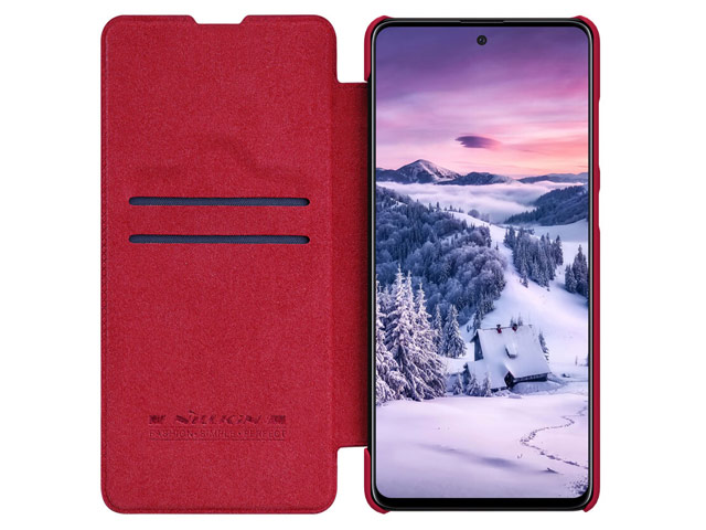 Чехол Nillkin Qin leather case для Samsung Galaxy Note 10 lite (красный, кожаный)