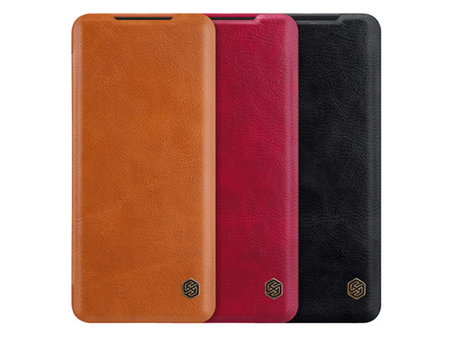 Чехол Nillkin Qin leather case для Samsung Galaxy S20 plus (черный, кожаный)