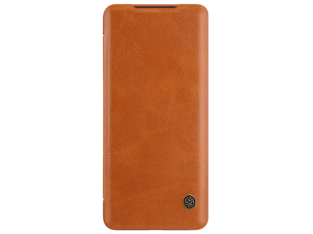 Чехол Nillkin Qin leather case для Samsung Galaxy S20 plus (коричневый, кожаный)