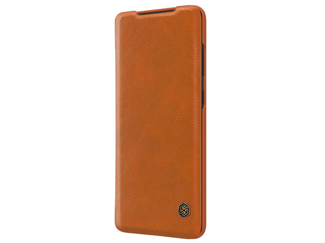 Чехол Nillkin Qin leather case для Samsung Galaxy S20 plus (коричневый, кожаный)