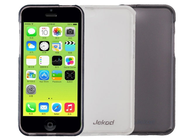 Чехол Jekod Soft case для Apple iPhone 5C (черный, гелевый)