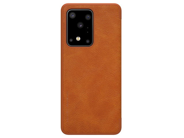 Чехол Nillkin Qin leather case для Samsung Galaxy S20 ultra (коричневый, кожаный)