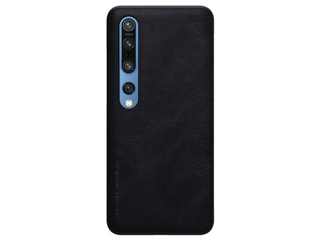 Чехол Nillkin Qin leather case для Xiaomi Mi 10 (черный, кожаный)