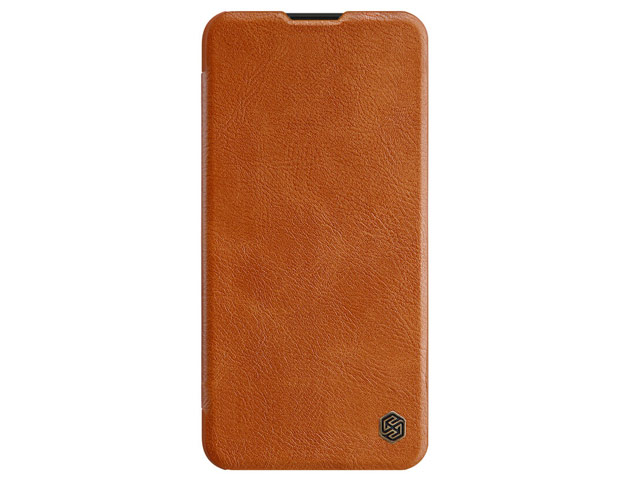 Чехол Nillkin Qin leather case для Xiaomi Mi 10 pro (коричневый, кожаный)