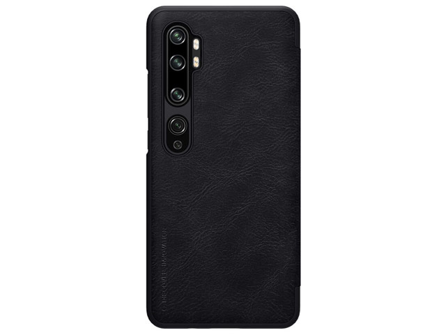 Чехол Nillkin Qin leather case для Xiaomi Mi Note 10 (черный, кожаный)