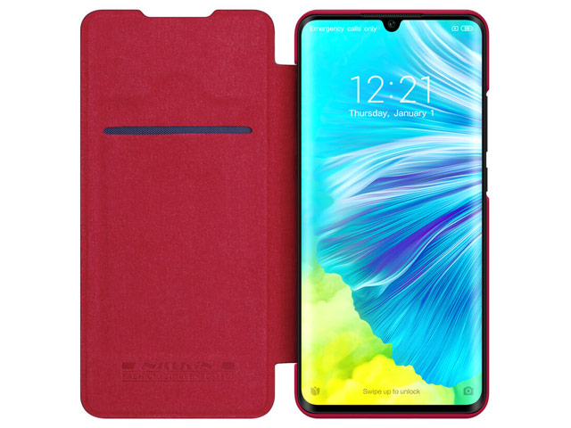 Чехол Nillkin Qin leather case для Xiaomi Mi Note 10 (красный, кожаный)
