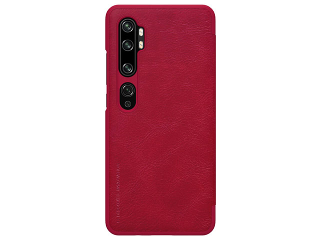 Чехол Nillkin Qin leather case для Xiaomi Mi Note 10 (красный, кожаный)