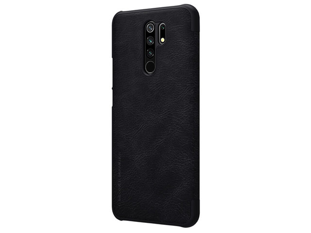 Чехол Nillkin Qin leather case для Xiaomi Redmi 9 (черный, кожаный)