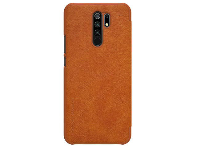 Чехол Nillkin Qin leather case для Xiaomi Redmi 9 (коричневый, кожаный)