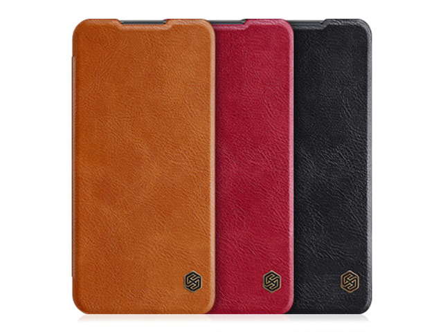 Чехол Nillkin Qin leather case для Xiaomi Redmi 9 (коричневый, кожаный)