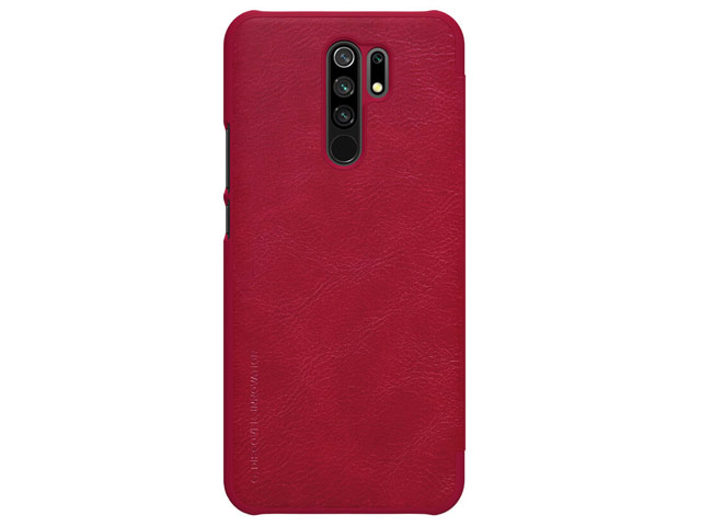 Чехол Nillkin Qin leather case для Xiaomi Redmi 9 (красный, кожаный)