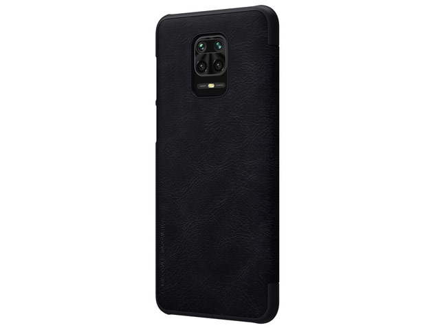 Чехол Nillkin Qin leather case для Xiaomi Redmi Note 9S/9 pro (черный, кожаный)