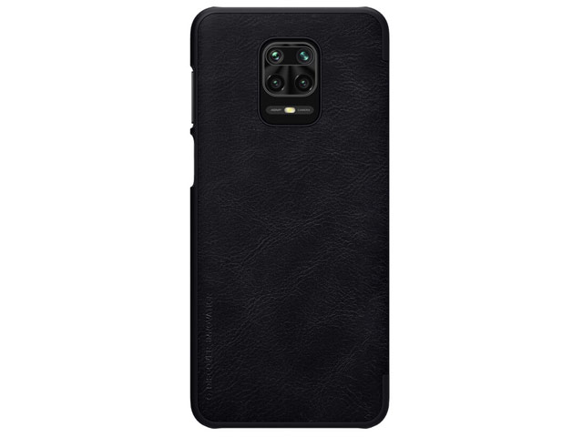 Чехол Nillkin Qin leather case для Xiaomi Redmi Note 9S/9 pro (черный, кожаный)