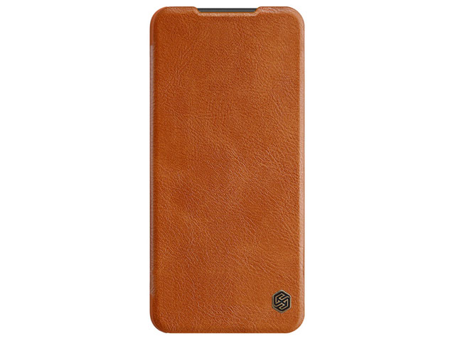 Чехол Nillkin Qin leather case для Xiaomi Redmi Note 9S/9 pro (коричневый, кожаный)