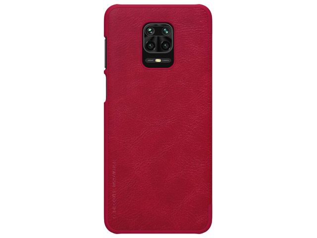 Чехол Nillkin Qin leather case для Xiaomi Redmi Note 9S/9 pro (красный, кожаный)