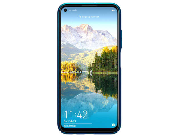 Чехол Nillkin Hard case для Huawei P40 lite (синий, пластиковый)