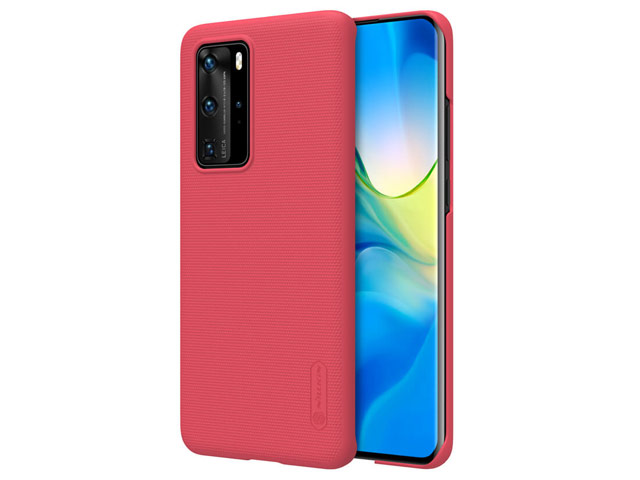 Чехол Nillkin Hard case для Huawei P40 pro (красный, пластиковый)