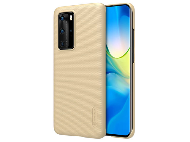 Чехол Nillkin Hard case для Huawei P40 pro (золотистый, пластиковый)