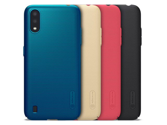 Чехол Nillkin Hard case для Samsung Galaxy A01 (черный, пластиковый)