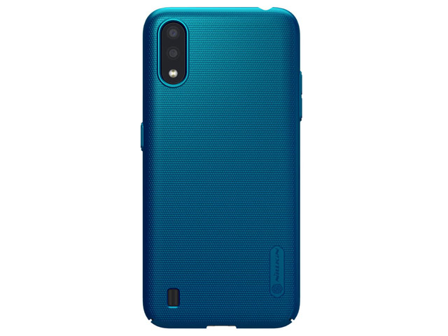 Чехол Nillkin Hard case для Samsung Galaxy A01 (синий, пластиковый)