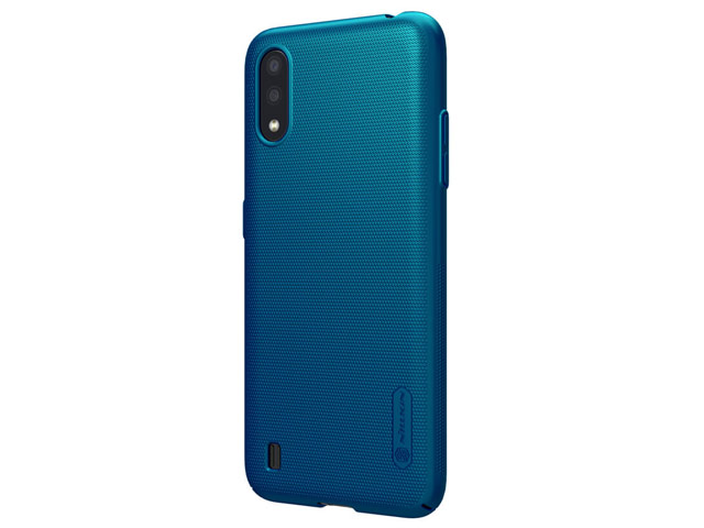 Чехол Nillkin Hard case для Samsung Galaxy A01 (синий, пластиковый)