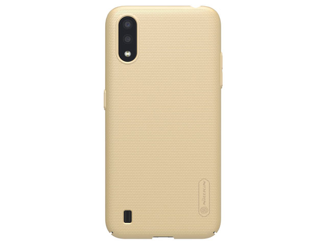 Чехол Nillkin Hard case для Samsung Galaxy A01 (золотистый, пластиковый)