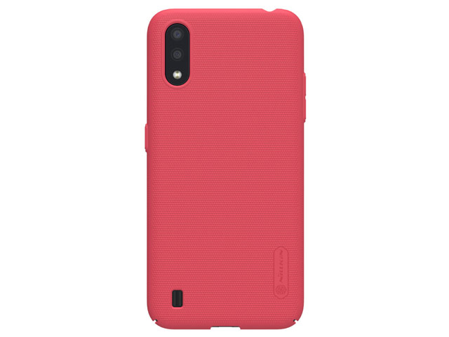 Чехол Nillkin Hard case для Samsung Galaxy A01 (красный, пластиковый)
