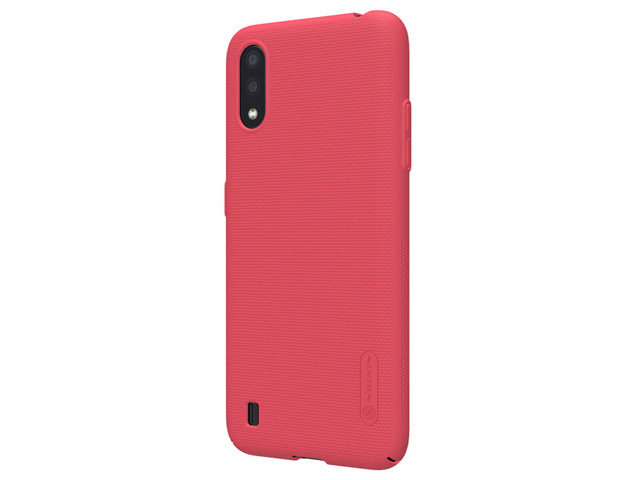 Чехол Nillkin Hard case для Samsung Galaxy A01 (красный, пластиковый)